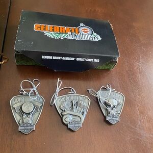 Harley Davidson ornaments 3 new